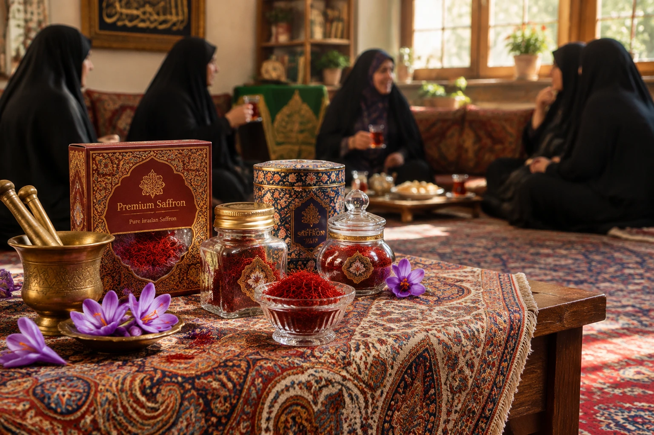 راهنمای جامع و اصولی فروش زعفران در جلسات و روضههای خانگی؛ افزایش درآمد با حفظ حرمت مجلس