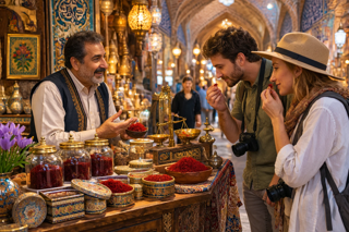 راهنمای جامع فروش زعفران به مسافران ترکیهای در خوی؛ فرصت طلایی تجارت چمدانی و سوغات ایرانی